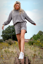 Ladda upp bild till gallerivisning, SWEATSUIT SHORT SET - GRAY
